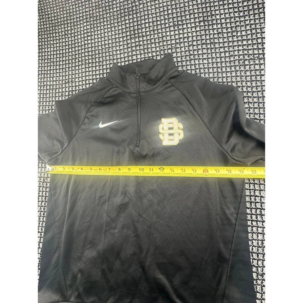 Nike Quarter Zip Pullover Mens M Black Excellent SDSU San Diego State Dri-FIT